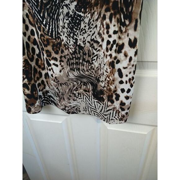 Attitudes By Renee Animal Print Sleeveless Casual Pullover Tank. Size S - Picture 5 of 7